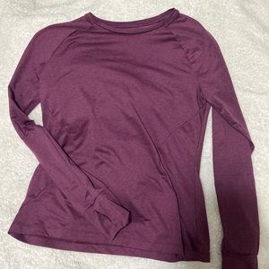 Purple long sleeve shirt